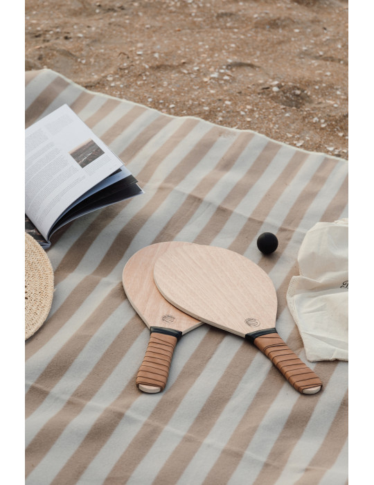 Jeu de raquettes de plage Vinga Colos avec sac personnalisable