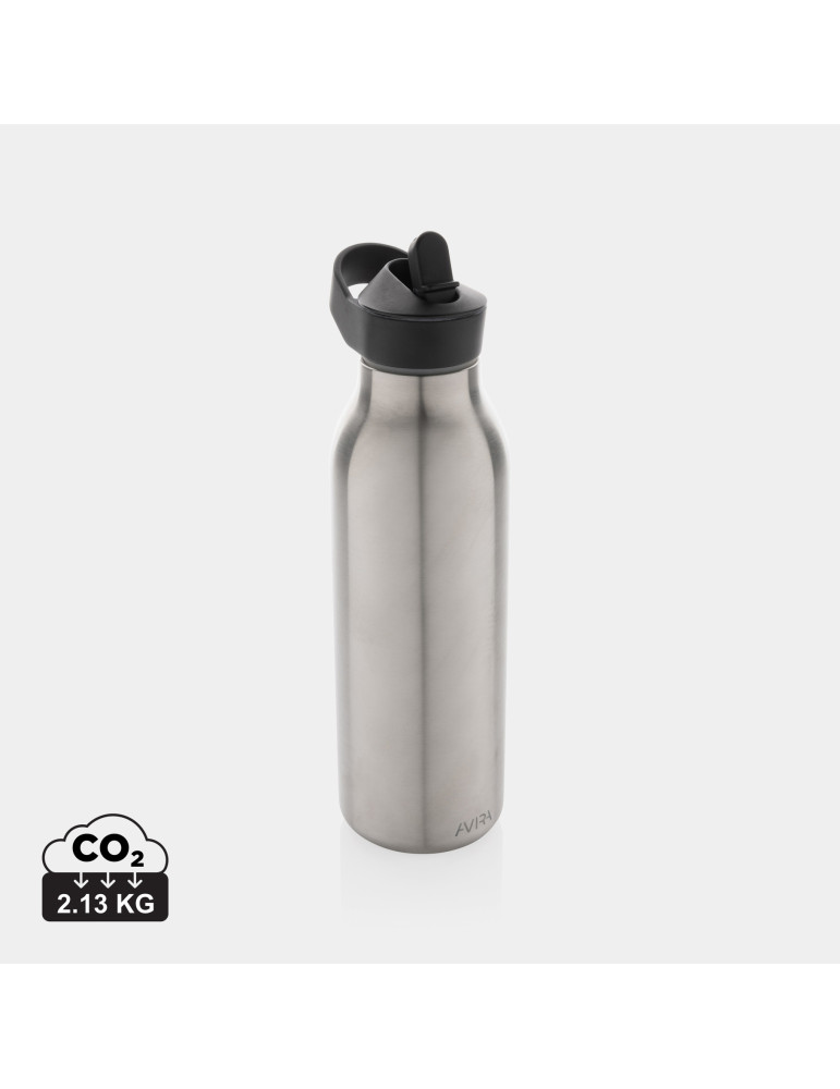 Gourde Avira Ara 500 ml à paille en acier RCS personnalisable
