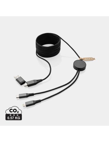 Câble 4 en 1 de 3 mètres en PET RCS Terra personnalisable