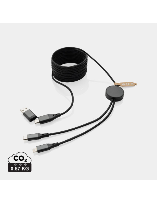 Câble 4 en 1 de 3 mètres en PET RCS Terra personnalisable