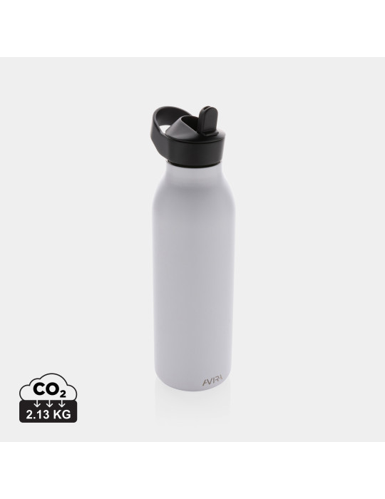 Gourde Avira Ara 500 ml à paille en acier RCS personnalisable