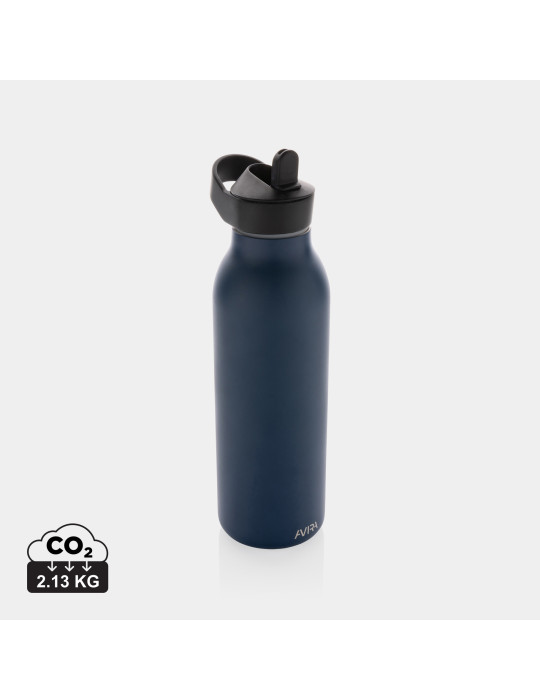 Gourde Avira Ara 500 ml à paille en acier RCS personnalisable