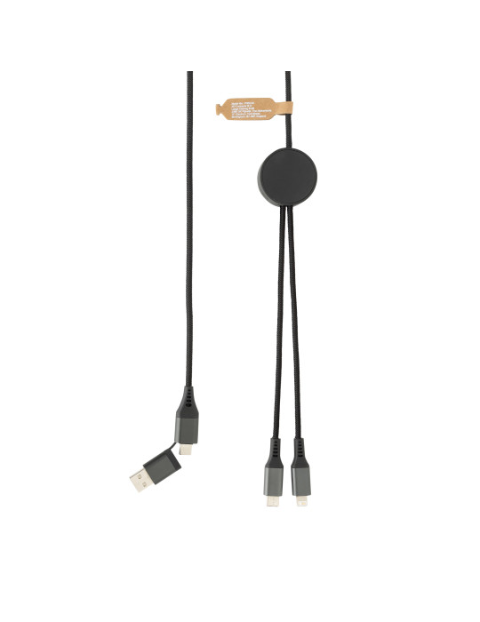 Câble 4 en 1 de 3 mètres en PET RCS Terra personnalisable