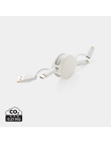 Cable 4 en 1 en TPE et plastique recyclé RCS personnalisable