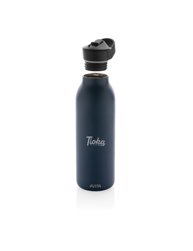 Gourde Avira Ara 500 ml à paille en acier RCS personnalisable