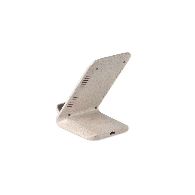 Support et chargeur pratique personnalisé LAYABACK Matières : ABS Couleurs : beige personnalisable avec votre logo