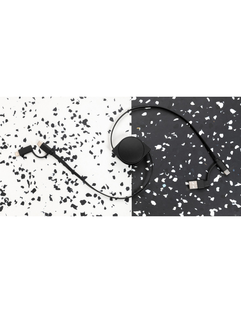 Cable 4 en 1 en TPE et plastique recyclé RCS personnalisable