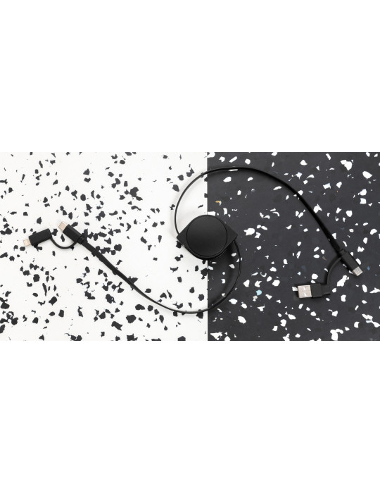 Cable 4 en 1 en TPE et plastique recyclé RCS personnalisable
