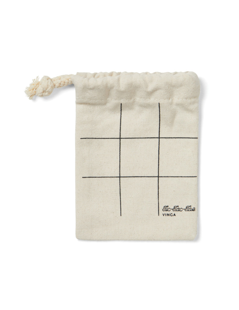 Jeu de morpion Vinga en pin FSC avec pochette personnalisable