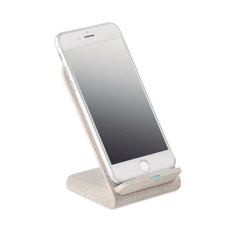 Support et chargeur pratique personnalisé LAYABACK Matières : ABS Couleurs : beige cadeau entreprise pas cher