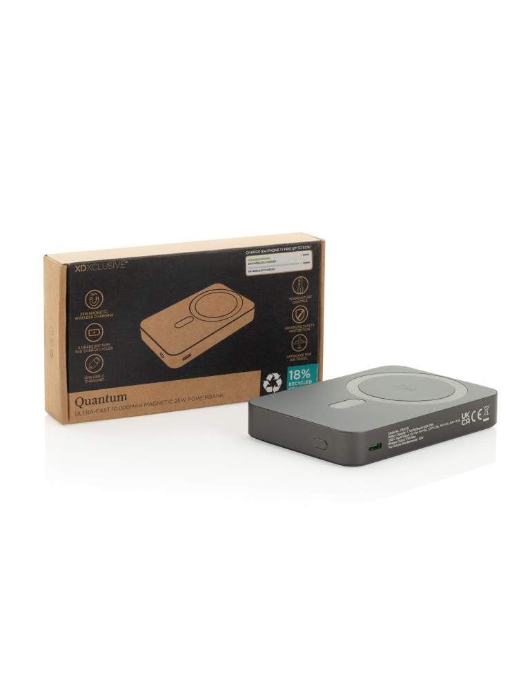 Batterie Quantum 10 000 mAh magnétique 25 W RCS personnalisable
