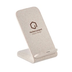 Support et chargeur pratique personnalisé LAYABACK Matières : ABS Couleurs : beige goodies publicitaire événementiel
