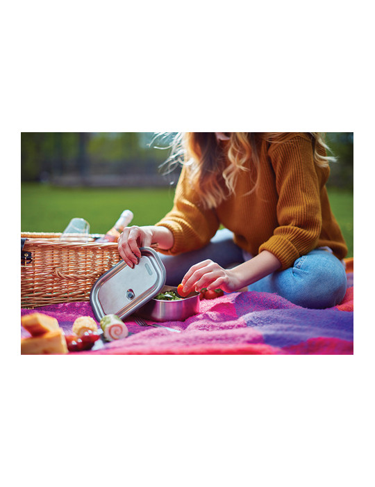 Lunch box Large Black+Blum en acier personnalisable