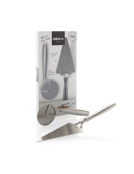 Set à pizza BOSKA Copenhagen en acier inoxydable personnalisable