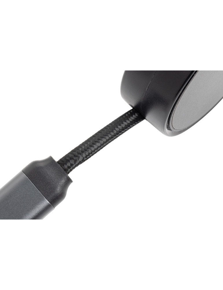 Câble 60W rétractable 6 en 1 en aluminium recyclé Terra RCS personnalisable