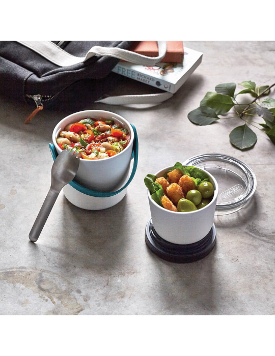 Conteneur repas Original Black+Blum à deux pots personnalisable