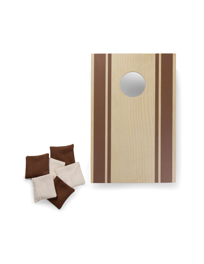 Jeu de cornhole Vinga avec six sacs à lancer personnalisable