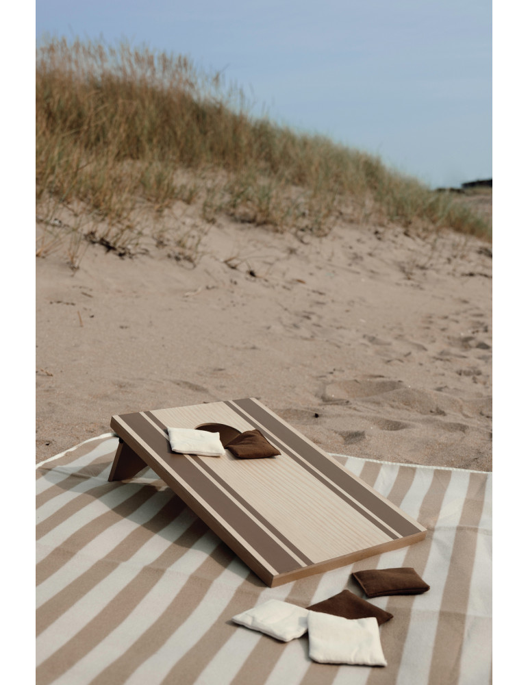 Jeu de cornhole Vinga avec six sacs à lancer personnalisable