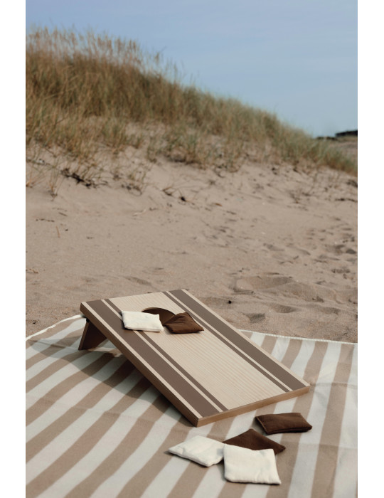 Jeu de cornhole Vinga avec six sacs à lancer personnalisable