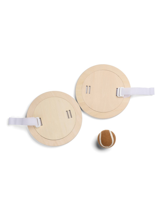 Jeu de deux raquettes scratch Vinga avec balle personnalisable