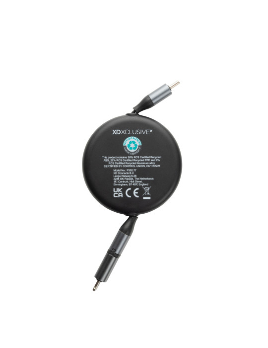 Câble rétractable 240W 2-en-1 en aluminium RCS Terra personnalisable