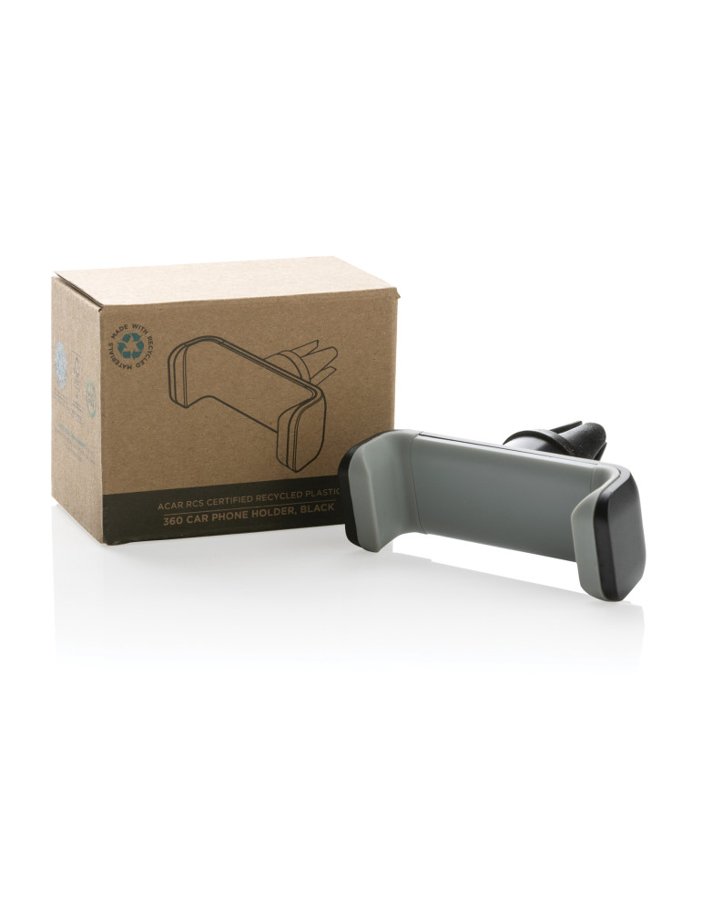 Support voiture en plastique recyclé RCS, Acar personnalisable