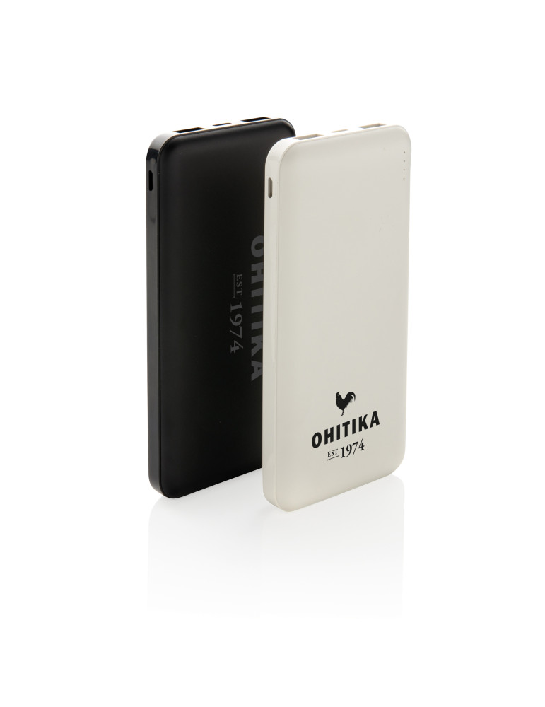 Batterie externe de poche 10 000 mAh double USB personnalisable