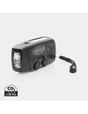 Radio RescueWave à manivelle et lampe RCS personnalisable