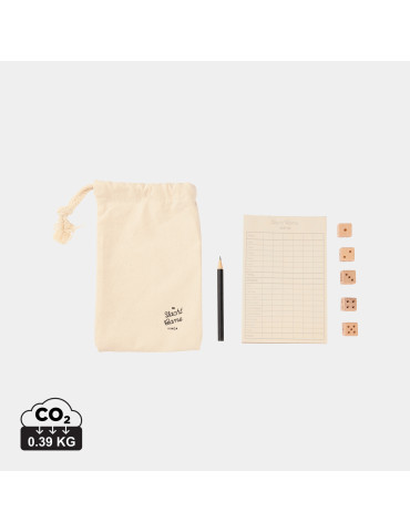 Jeu de dés Vinga Yacht format standard pin FSC personnalisable