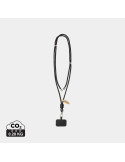 Tour de cou téléphone réglable en rPET recyclé RCS CarryLoop personnalisable