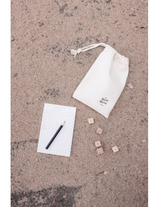Jeu de dés Vinga Yacht format standard pin FSC personnalisable