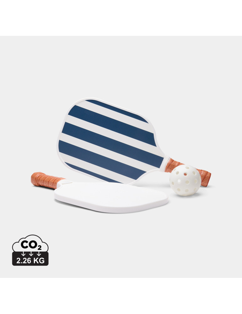 Set de pickleball Vinga Lagoa deux raquettes bois FSC personnalisable