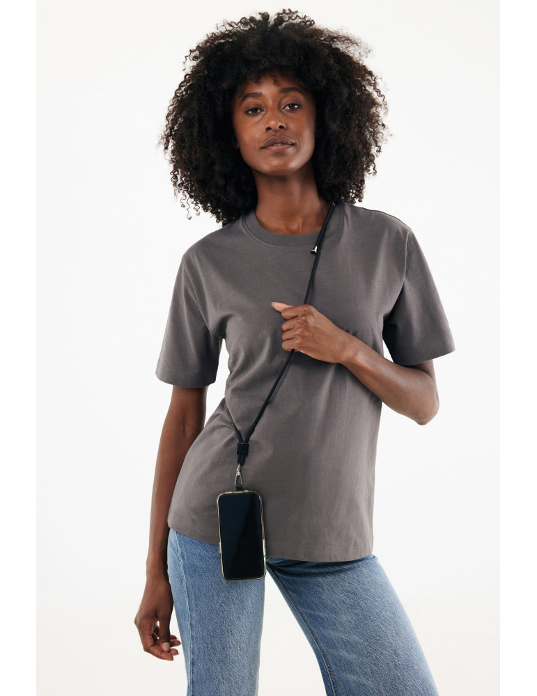 Tour de cou téléphone réglable en rPET recyclé RCS CarryLoop personnalisable