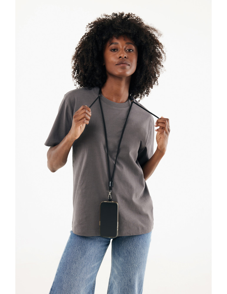 Tour de cou téléphone réglable en rPET recyclé RCS CarryLoop personnalisable