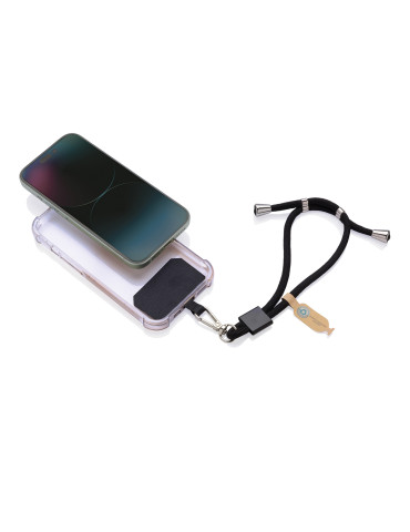 Bracelet téléphone réglable en rPET recyclé RCS CarryLoop personnalisable 2