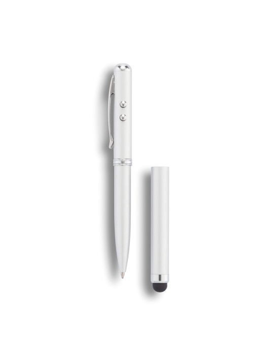 Stylo 4-en-1 avec stylet laser et torche personnalisable