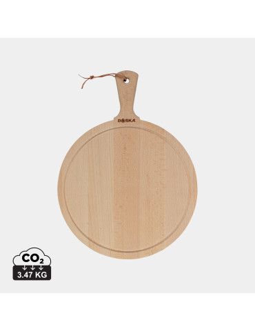 Planche de service ronde BOSKA Amigo L en bois personnalisable