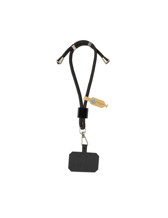Bracelet téléphone réglable en rPET recyclé RCS CarryLoop personnalisable