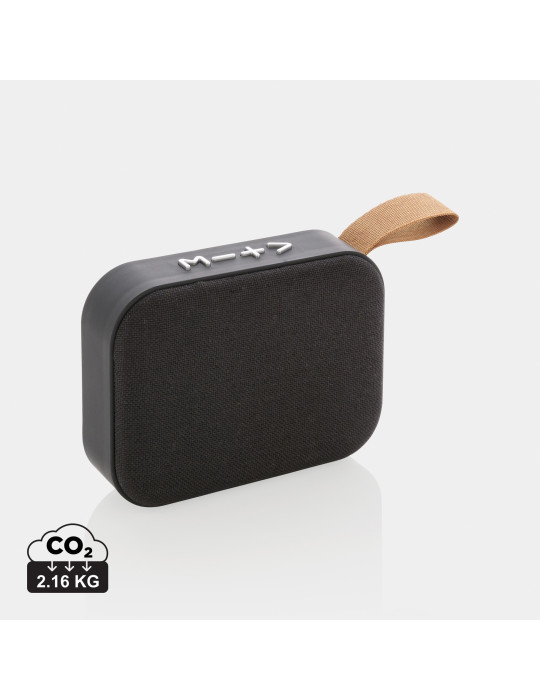 Enceinte 3 W à grille tissu et toucher doux personnalisable