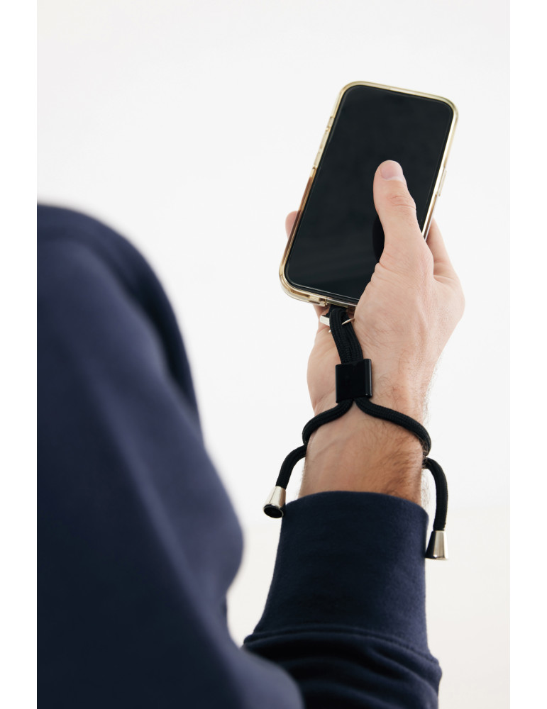 Bracelet téléphone réglable en rPET recyclé RCS CarryLoop personnalisable