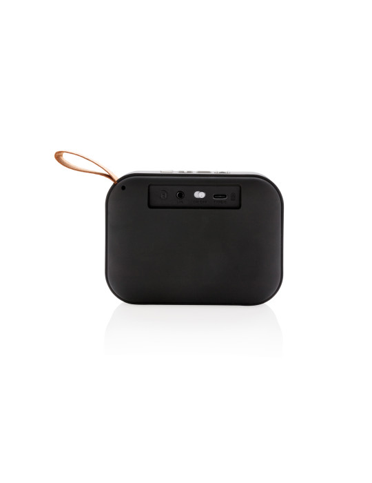 Enceinte 3 W à grille tissu et toucher doux personnalisable