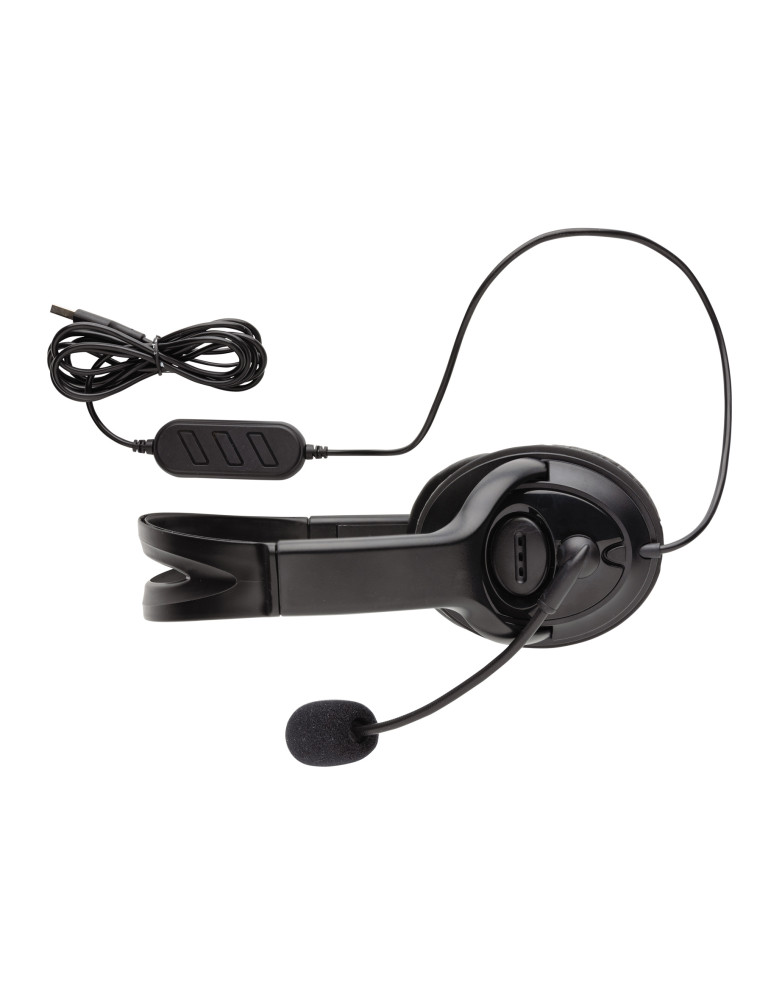 Casque filaire USB-A avec commande volume personnalisable