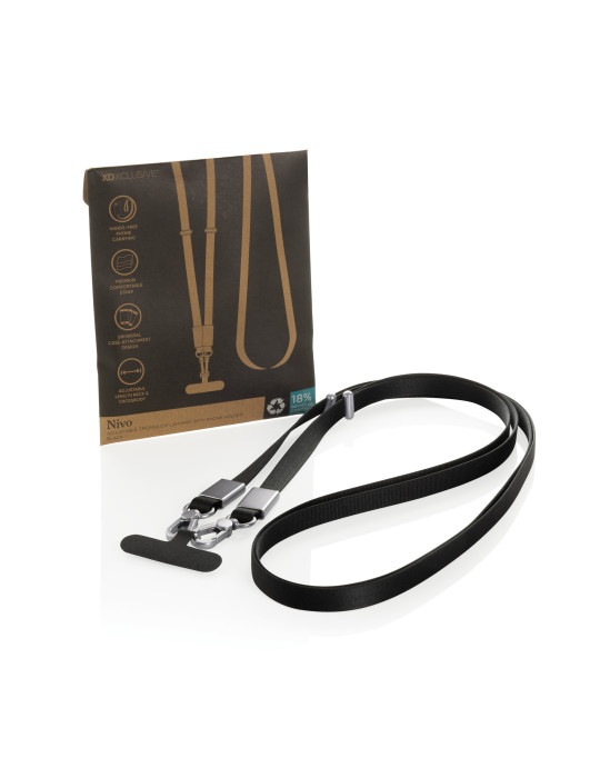 Lanière en PET recyclé RCS Nivo personnalisable
