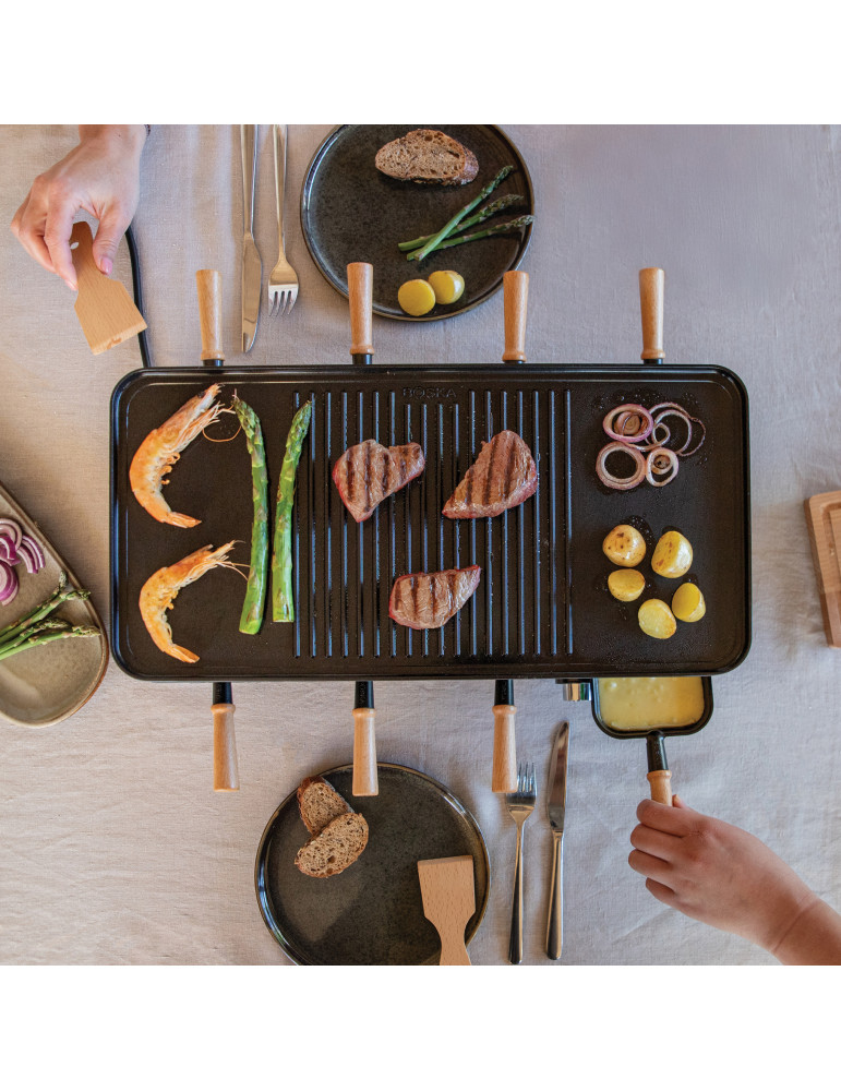 Appareil à raclette BOSKA Gourmet Party huit personnes personnalisable