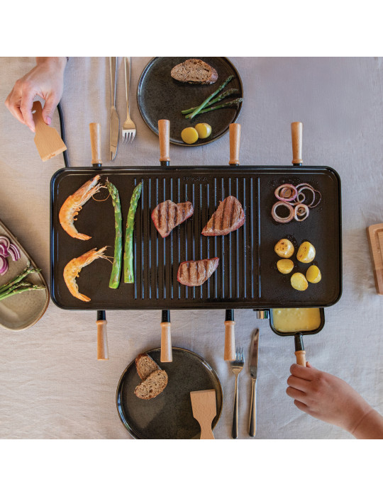 Appareil à raclette BOSKA Gourmet Party huit personnes personnalisable