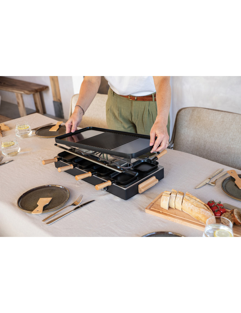 Appareil à raclette BOSKA Gourmet Party huit personnes personnalisable