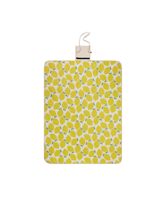 Couverture pique-nique Vinga Arwe à motif citron GRS personnalisable