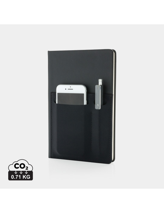 Carnet A5 à pochettes téléphone et documents personnalisable