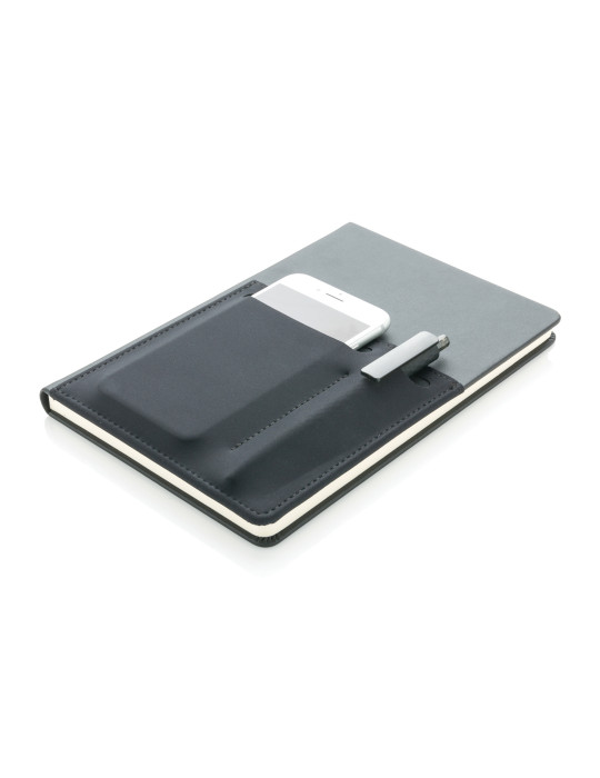 Carnet A5 à pochettes téléphone et documents personnalisable