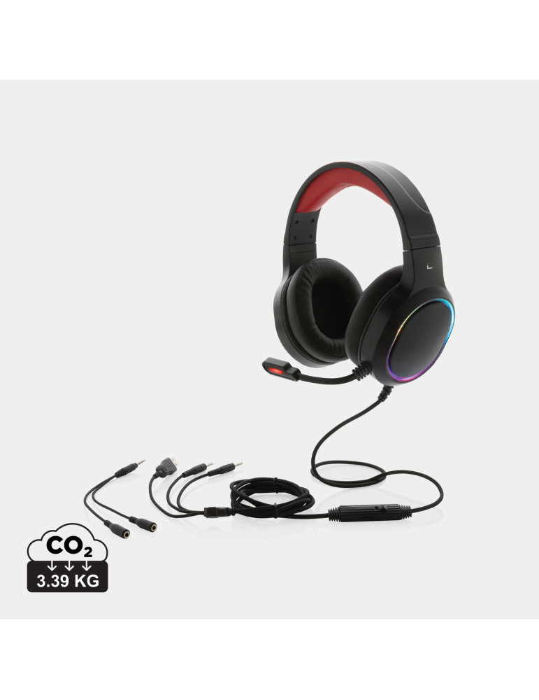 Casque Gaming Hero RGB à microphone personnalisable